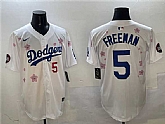 Men's Los Angeles Dodgers #5 Freddie Freeman White 2025 Tokyo Series Limited Stitched Jersey,baseball caps,new era cap wholesale,wholesale hats